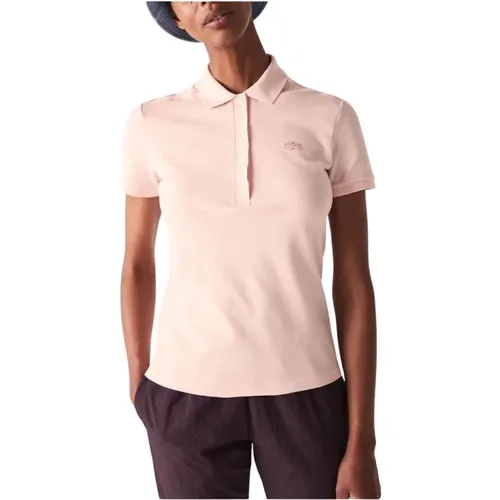 Stretch-Baumwoll-Piqué-Poloshirt , Damen, Größe: S - Lacoste - Modalova