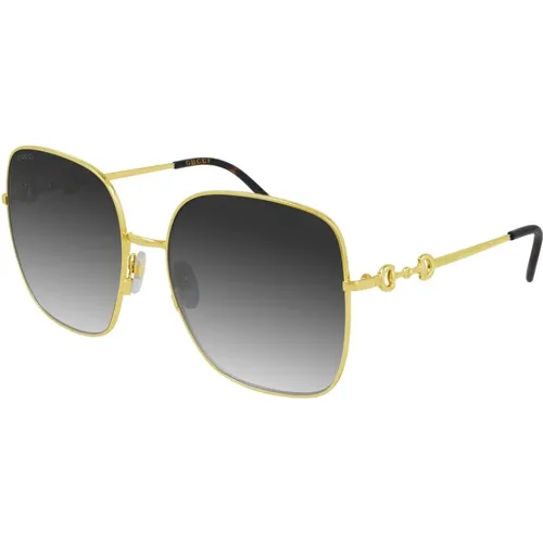 Gold/Grau getönte Sonnenbrille,Gold/Braun Sonnenbrille - Gucci - Modalova