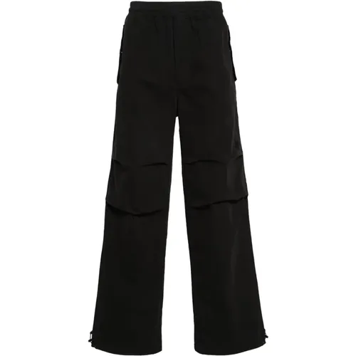 Wide Cotton Pants Ripstop , male, Sizes: XL, L, S, M - Represent - Modalova