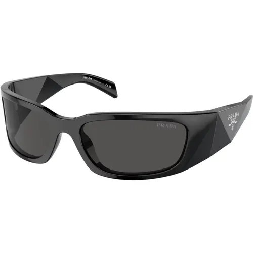 Dark Grey Sunglasses , male, Sizes: 60 MM - Prada - Modalova