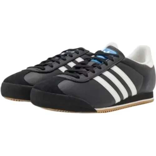 Schwarze Wildleder- und Ledersneaker , Herren, Größe: 41 EU - Adidas - Modalova