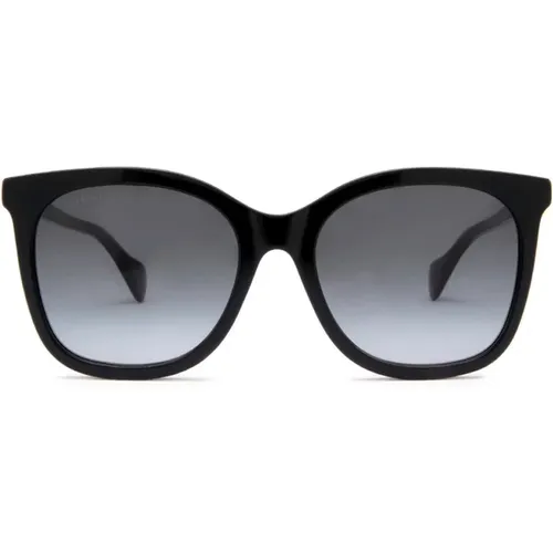 Schwarze Gg1071S Sonnenbrille , Damen, Größe: 55 MM - Gucci - Modalova