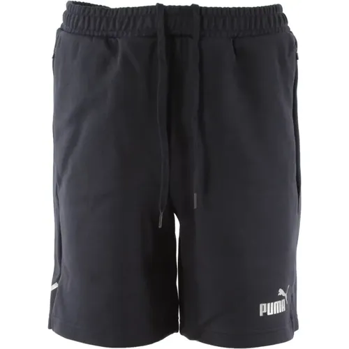TeamFINAL Navy Shorts für Herren , Herren, Größe: M - Puma - Modalova