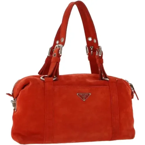 Pre-owned Suede handbags , female, Sizes: ONE SIZE - Prada Vintage - Modalova