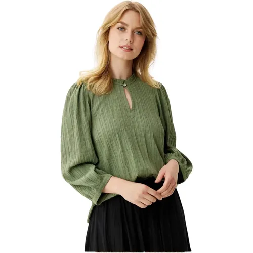 Elegant Tove Blouse with V-Neck , female, Sizes: S - IN Front - Modalova