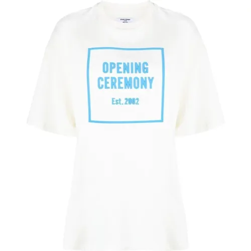 Short sleeve t-shirt , female, Sizes: L, XL - Opening Ceremony - Modalova