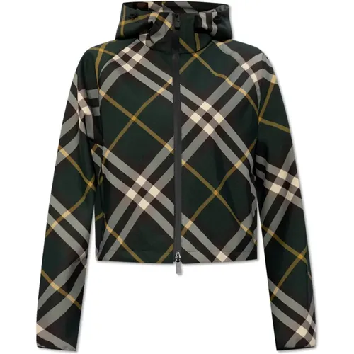 Checked jacket , female, Sizes: S, L - Burberry - Modalova