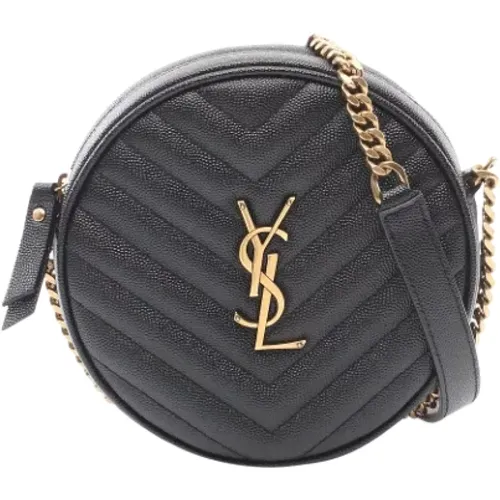 Pre-owned Leather shoulder-bags , female, Sizes: ONE SIZE - Yves Saint Laurent Vintage - Modalova