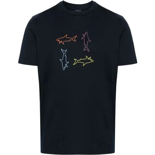 Cotton t-shirt , male, Sizes: L, XL, 2XL - PAUL & SHARK - Modalova
