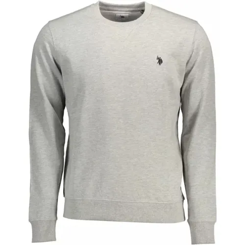 Cotton Sweater with Contrasting Details , male, Sizes: 2XL, 3XL - U.s. Polo Assn. - Modalova