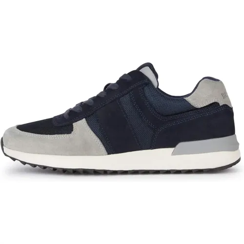 Tec Fabric Leder Sneakers Laufen , Herren, Größe: 41 EU - Boggi Milano - Modalova