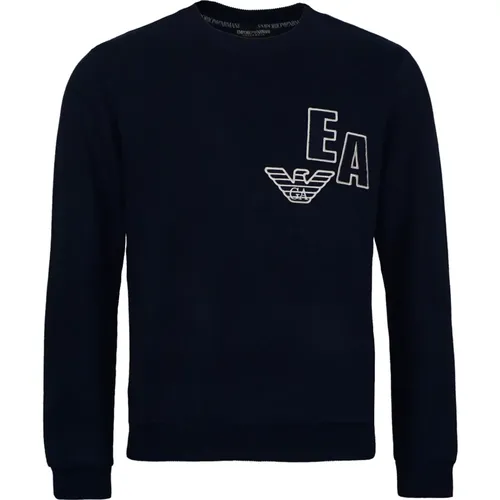 Logo Sweater Pullover Casual Style , Herren, Größe: M - Emporio Armani - Modalova