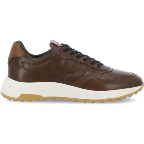 Leather Sneakers with Memory Foam , male, Sizes: 6 1/2 UK, 9 1/2 UK, 5 UK, 7 UK, 7 1/2 UK, 9 UK, 10 UK, 10 1/2 UK, 8 UK, 8 1/2 UK, 6 UK - Hogan - Modalova