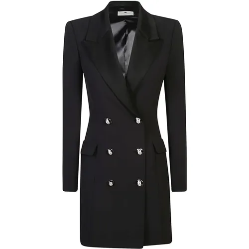 Dress Coat Elegant Style , female, Sizes: XS - Elisabetta Franchi - Modalova