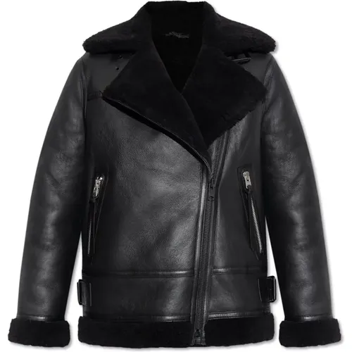 Shearling Coat Sola AllSaints - AllSaints - Modalova