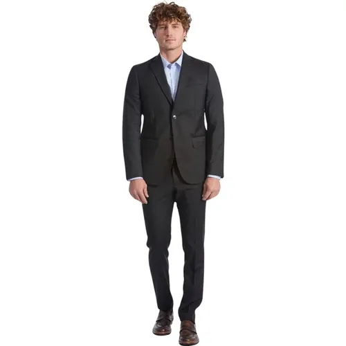 Wool Slim Fit Suit , male, Sizes: L, 2XL, M, 4XL, XL - Baldinini - Modalova