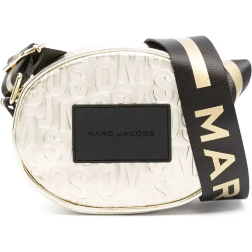 Golden Logo Print Shoulder Bag , female, Sizes: ONE SIZE - Marc Jacobs - Modalova