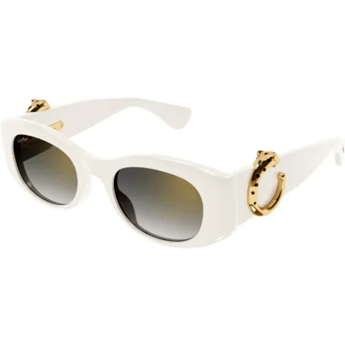 Stylish Cateye Sunglasses in , female, Sizes: M - Cartier - Modalova