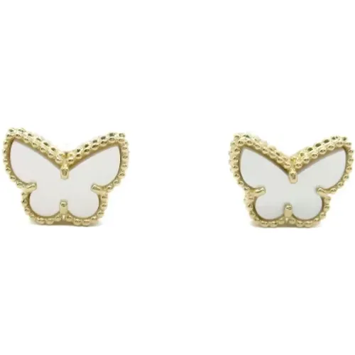 Pre-owned Gold earrings , female, Sizes: ONE SIZE - Van Cleef & Arpels Pre-owned - Modalova