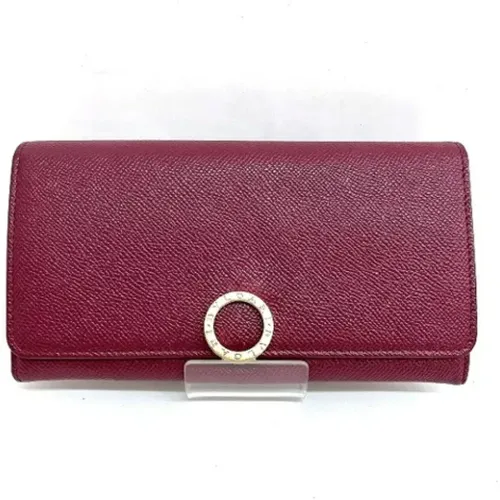 Pre-owned Leather wallets , female, Sizes: ONE SIZE - Bvlgari Vintage - Modalova