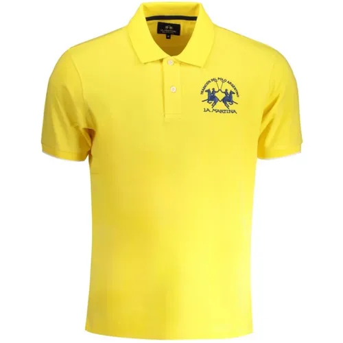 Cotton Polo Shirt with Short Sleeves , male, Sizes: 2XL, S, M, XL - LA MARTINA - Modalova