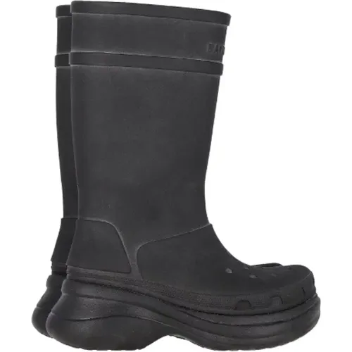 Pre-owned Rubber boots , male, Sizes: 8 UK - Balenciaga Vintage - Modalova