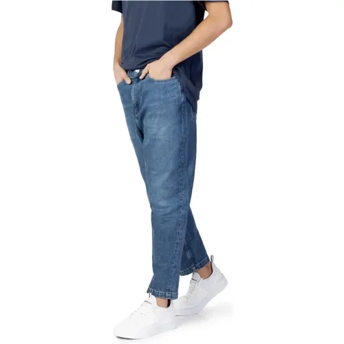 Blaue Reißverschluss Knopf Herren Jeans - Tommy Jeans - Modalova