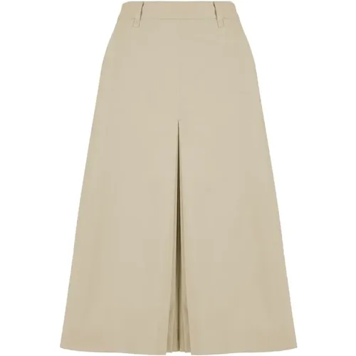 High Waisted Midi Skirt , female, Sizes: L, 2XS, M, S, XL, XS - BomBoogie - Modalova
