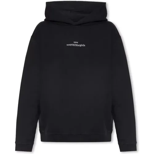 Baumwollhoodie mit Logo , Herren, Größe: 2XS - Maison Margiela - Modalova