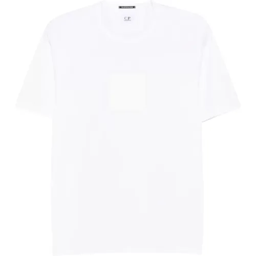 Metropolis Weißes T-Shirt und Polo , Herren, Größe: M - C.P. Company - Modalova