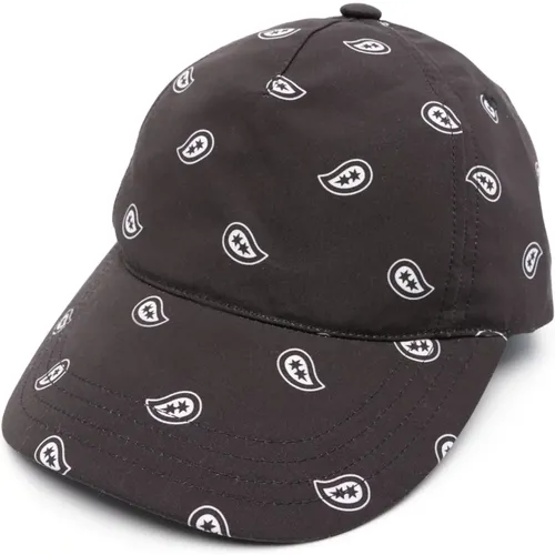 Bandana Print Eden Cap Schwarz , Herren, Größe: 58 CM - A.P.C. - Modalova