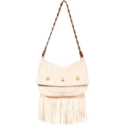 Mini Fringed Leather Bag , female, Sizes: ONE SIZE - Jérôme Dreyfuss - Modalova