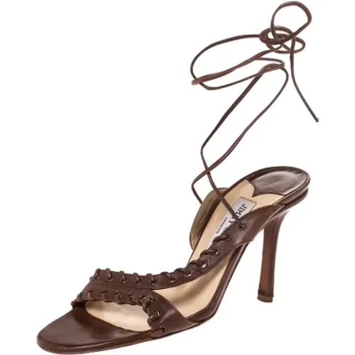 Pre-owned Leder sandals , Damen, Größe: 39 EU - Jimmy Choo Pre-owned - Modalova