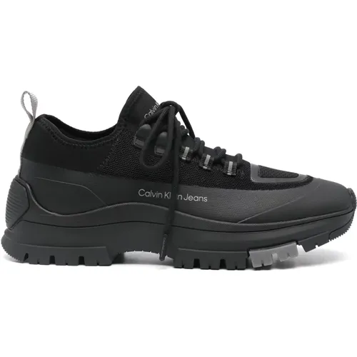 Casual Lace-up Trainers in , male, Sizes: 7 UK, 12 UK, 10 UK, 8 UK, 9 UK, 11 UK - Calvin Klein Jeans - Modalova