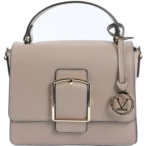Italian Leather Handbag , female, Sizes: ONE SIZE - 19v69 Italia - Modalova