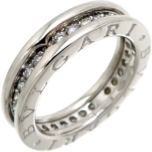 Pre-owned White Gold rings , female, Sizes: ONE SIZE - Bvlgari Vintage - Modalova