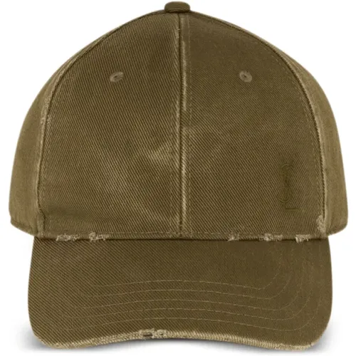 Cassandre cotton cap , female, Sizes: 59 CM - Saint Laurent - Modalova