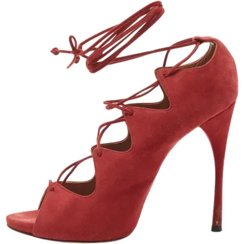 Pre-owned Wildleder heels , Damen, Größe: 39 EU - Alaïa Pre-owned - Modalova