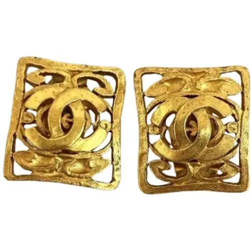 Pre-owned Metal earrings , female, Sizes: ONE SIZE - Chanel Vintage - Modalova