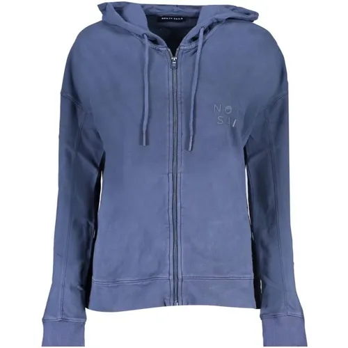 Blaue Kapuzenpullover mit Logo , Damen, Größe: M - North Sails - Modalova