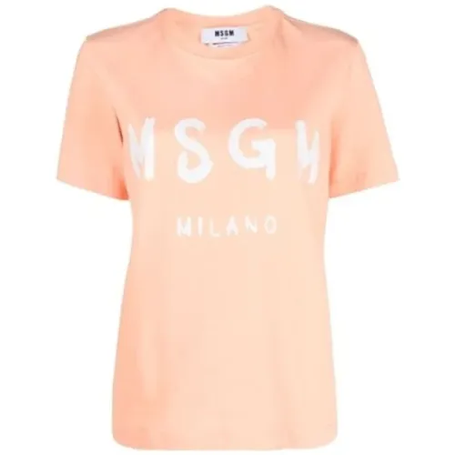 T-Shirts , Damen, Größe: M - MSGM - Modalova