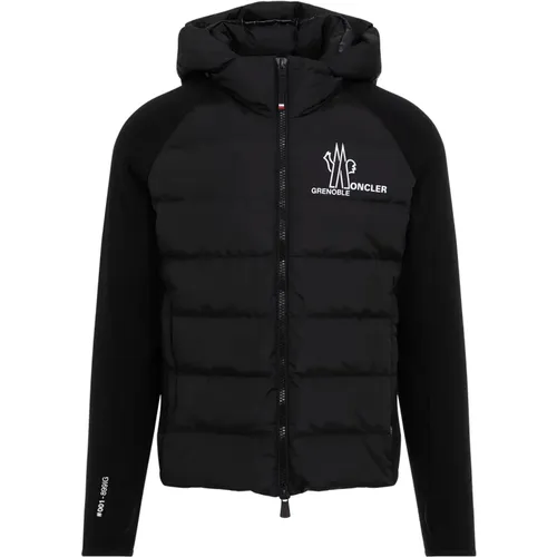 Schwarzer Zip Up Cardigan Pullover - Moncler - Modalova