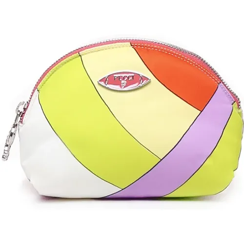 Multicolour Beauty Bag with Zip Closure , female, Sizes: ONE SIZE - EMILIO PUCCI - Modalova