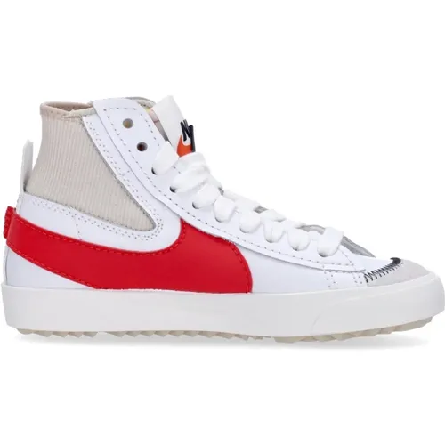 Jumbo High-top Sneaker /Red/Rattan , male, Sizes: 13 UK, 8 1/2 UK, 11 UK, 4 1/2 UK, 6 UK, 12 UK, 10 1/2 UK - Nike - Modalova