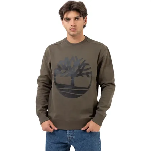 Crewneck Sweatshirt , Herren, Größe: 2XL - Timberland - Modalova