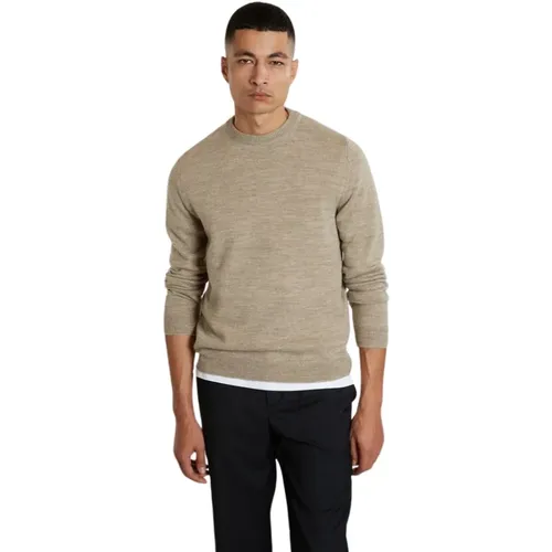 Shetland Wool Round Neck Sweater , male, Sizes: XS, L, S, XL - L'Exception Paris - Modalova