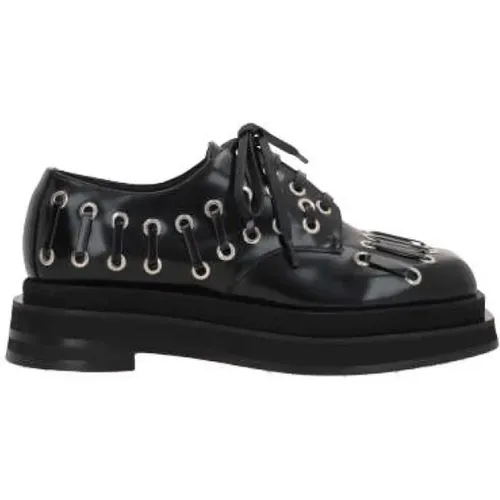 Leather Flatform Derby Shoes , female, Sizes: 4 UK, 3 UK, 5 UK, 6 UK - Simone Rocha - Modalova