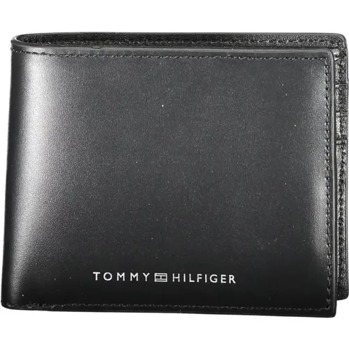 Leather Wallet with Double Spaces , male, Sizes: ONE SIZE - Tommy Hilfiger - Modalova