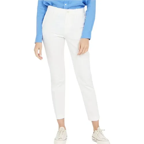 Slim-Fit Cotton Pants , female, Sizes: XS - Ralph Lauren - Modalova