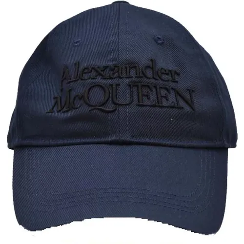 Mens Accessories Hats Caps Blu Ss22 , male, Sizes: S, M - alexander mcqueen - Modalova